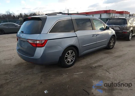 2012 Honda Odyssey Ex-L from USA, damaged, VIN 5FNRL5H62CB061053